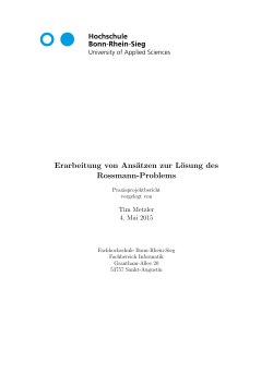 Erarbeitung von Ansätzen zur Lösung des Rossmann