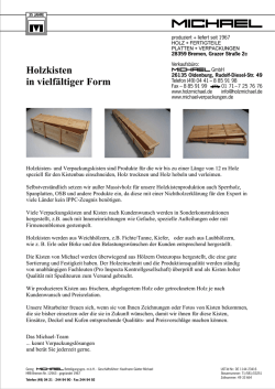 Holzkisten in vielf&auml;ltiger Form
