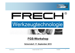 OFWTWS2015_FGS Zink - Oskar Frech GmbH + Co. KG