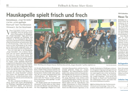 Hauskapelle spielt frisch und frech