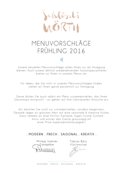 Frühling 2016 - Schlössli Wörth