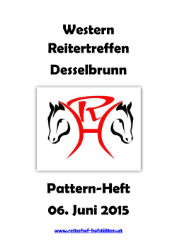 Patternheft Reitertreffen Desselbrunn 06.06.2015