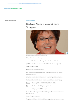 Barbara Stamm in Scheyern