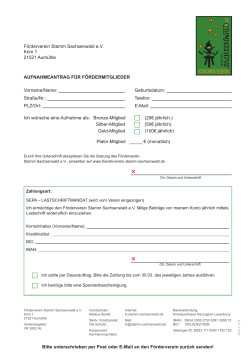 2015-09 Mitgliedsantrag - Förderverein Stamm Sachsenwald eV
