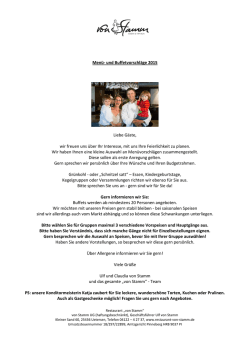 Italienisches Buffet - Restaurant von Stamm