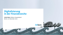 Digitalisierung Finanzbranche