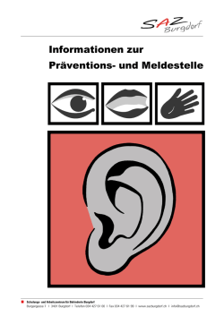 Informationen zur Pr&auml;ventions- und Meldestelle