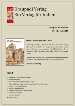 Inhalt - Draupadi Verlag