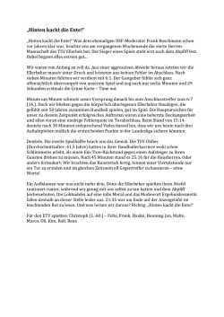 Hinten kackt die Ente! - ETV