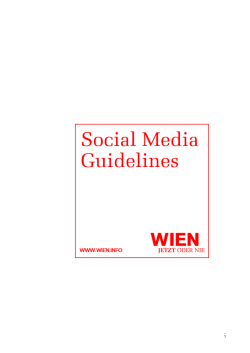Wien: Social Media Guidelines