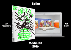 Media Kit 2016 (Galleries and Institutions).