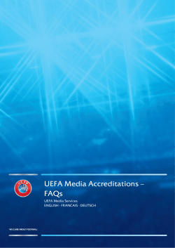 Media Accreditation FAQs FV