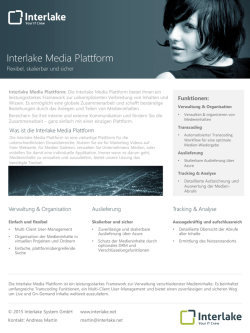 Interlake Media Plattform