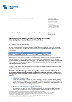 Information &uuml;ber einen Produktr&uuml;ckruf