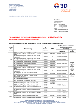 dringende sicherheitsinformation