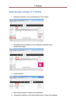 Neue Gruppe anlegen in T