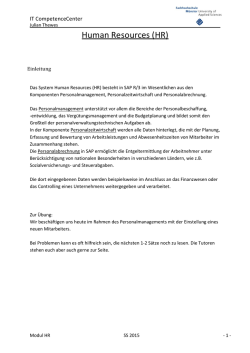 Human Resources (HR)