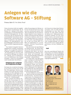 Anlegen wie die Software AG – Stiftung