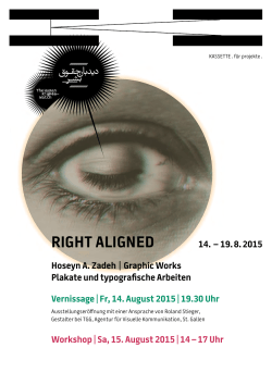 Right Aligned Hoseyn A. Zadeh Graphic Works