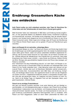Grossmutter`s K&uuml;che neu entdecken (11.12.2015)