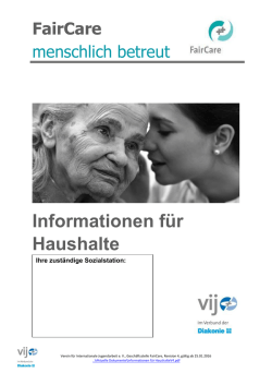 Informationen f&uuml;r Haushalte