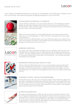 Weihnachtsbriefs - Lacon Electronic GmbH