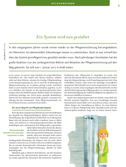 Ein System wird neu gestaltet