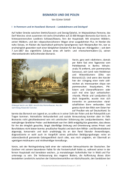 bismarck und die polen - Deutsches Kulturforum östliches Europa