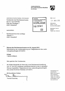 Justizministerium des Landes Nordrhein-Westfalen