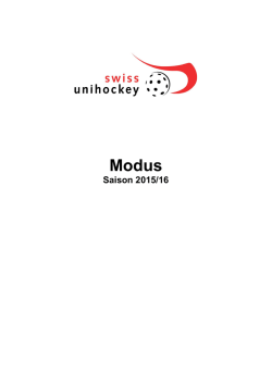 Saison 2015/16 - Swiss Unihockey