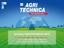 preview AGRITECHNICA 2015