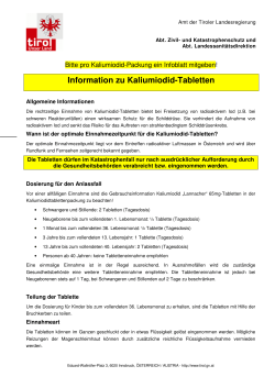 Information zu Kaliumiodid