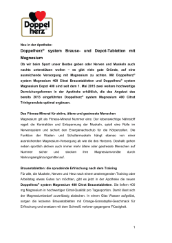 Doppelherz&reg; system Brause- und Depot