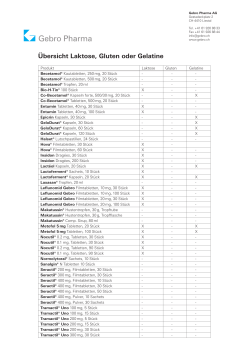 Übersicht LaktoseGlutenGelatine D 07.2015