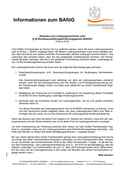 Leistungsnachweis - Studierendenwerk Hamburg