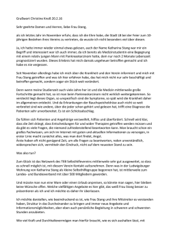 Gru&szlig;wort von Frau Christine Kno&szlig;, Stadtr&auml;tin, B&uuml;ndnis 90/Die