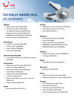 tui holly award 2016 die gewinner