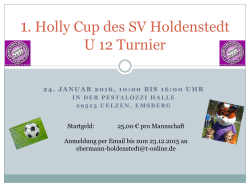 Holly Cup des SV Holdenstedt U 12 Tournier