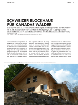 schweizer blockhaus für kanadas wälder