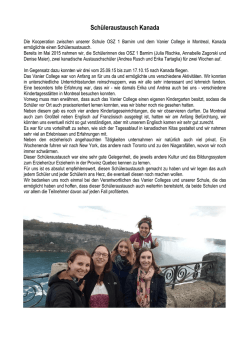 Schüleraustausch Kanada