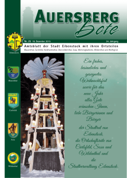 Ein frohes, besinnliches und gesegnetes Weihnachtsfest sowie f&uuml;r