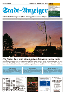 Ein frohes Fest und einen guten Rutsch ins neue Jahr - Stadt