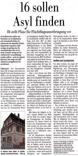 Taunuszeitung vom 9.10.2015 - Freundeskreis Asyl Königstein