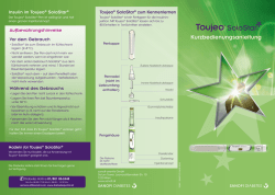 Toujeo SoloStar Kurzbedienungsanleitung
