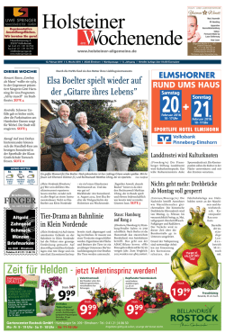 Elsa Boelter spielt wieder auf der „Gitarre ihres Lebens”