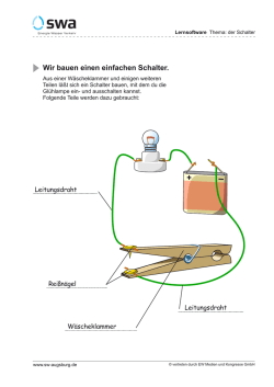 Wir bauen einen einfachen Schalter.