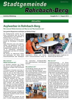 Gemeindezeitung - Stadtgemeinde Rohrbach-Berg