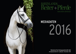 mediadaten - Rheinlands Reiter+Pferde