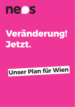 Veränderung! Jetzt.