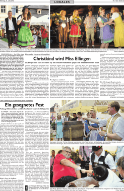 Christkind wird Miss Ellingen